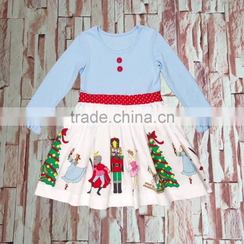 Factory price direct selling girl summer printing revolving skirt fashion girl dresses