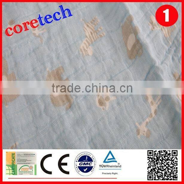 Anti-bacterial breathable thin muslin fabric factory