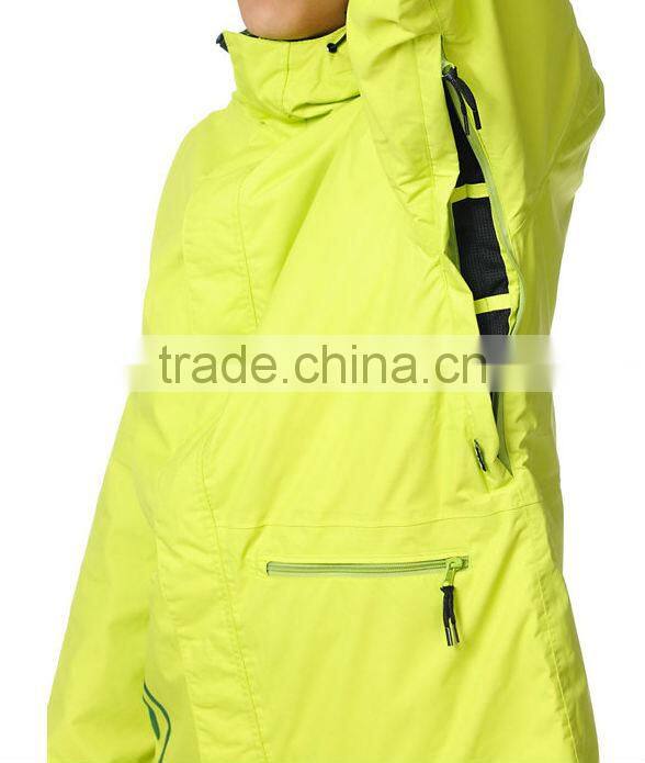 2014 Custom Green Snowboard Jacket Waterproof Garment Factory
