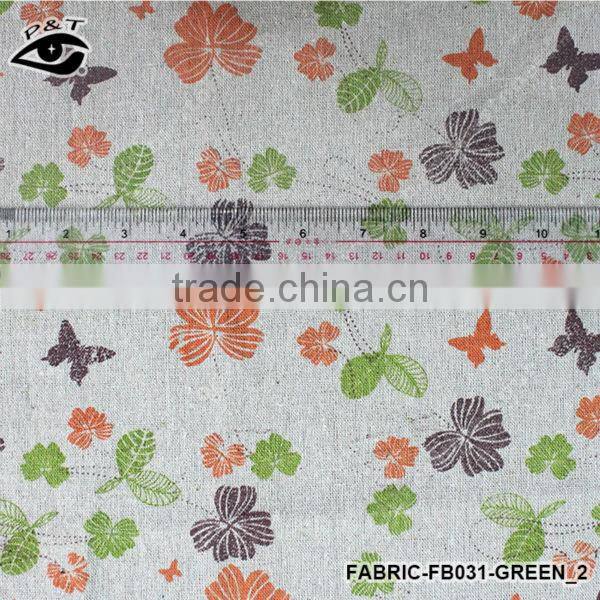 150CM width Canvas Fabric Flower butterfly Pattern Linen Fabric for cushion, bolster, tablecloth, bags, decorative