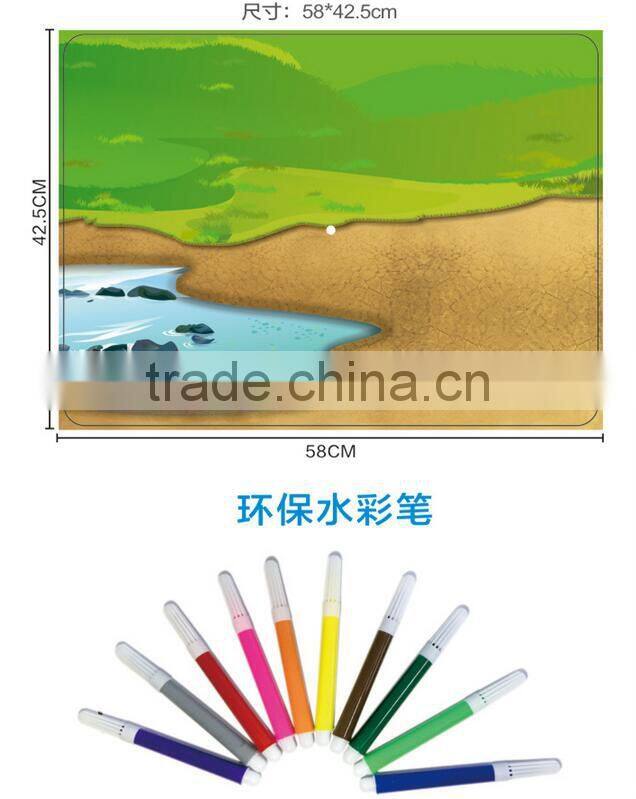 dinosaur park children educational painting toy 3d puzzle toys for kids