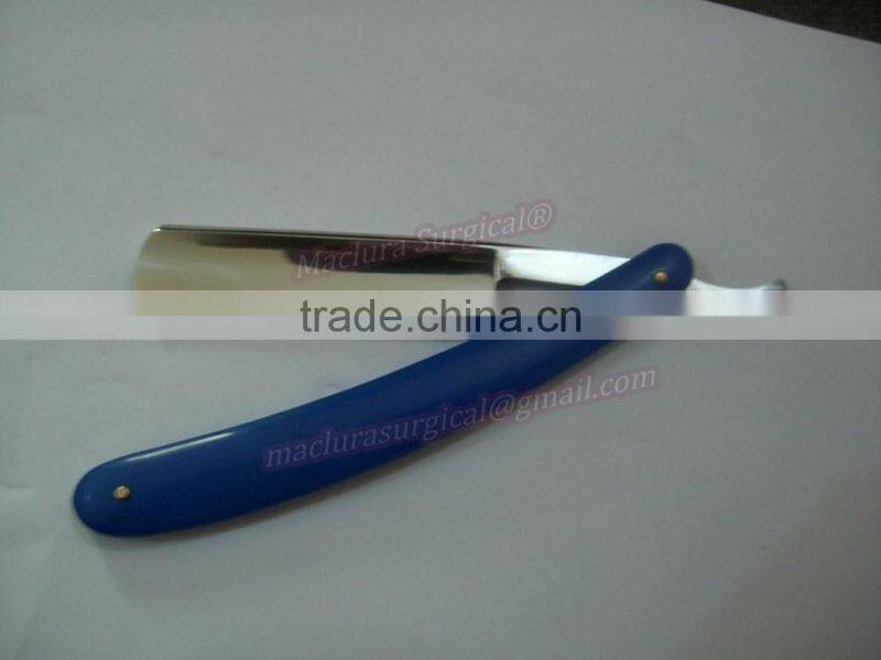 CUT THROAT SHAVINGE RAZOR PLASTIC HANDL