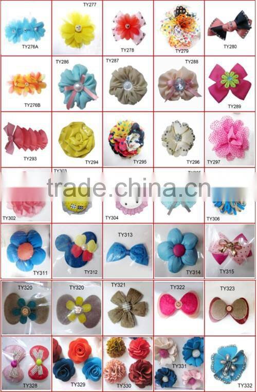 Pure White fabric crabapple flower hair clip hair accessory