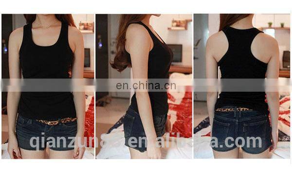 Wholesale Plain 95% Cotton 5% Spandex Tank Top