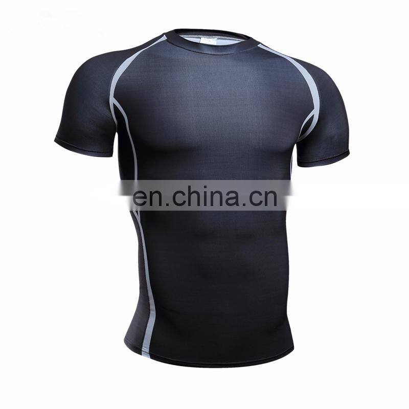 Men Short sleeves sublimation fitness compression wear for sale