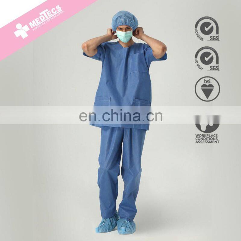 SMS fabric Fluid-repellent Medical Disposable Surgical Gown