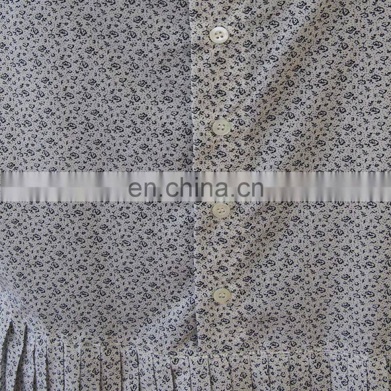 2016 Latest fashion sweet loose country style floral pleated dress