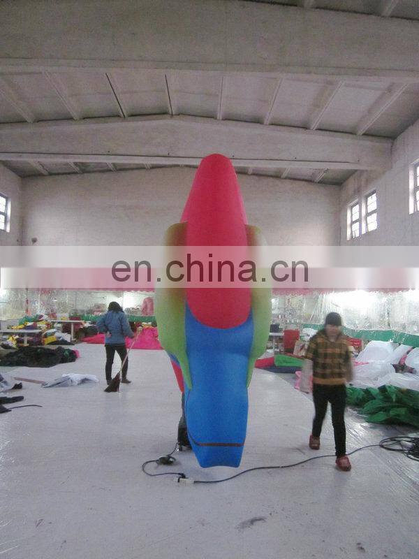 new design advertising/decoration inflatable desktop air dancer of parrot