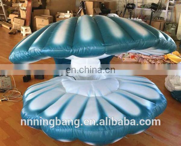 large inflatable shell/inflatable clam with LED light for wedding