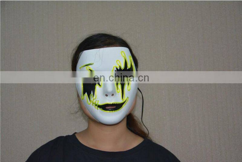 2016 Custom Unisex Led Light Up Party Mask, Led Glowing Mask