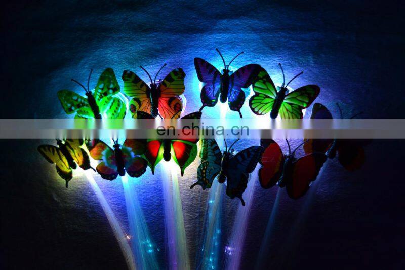 Hot sale butterfly Multicolors LED Flashing braid LED Hair Braid/flashing Braid for New Years Eve Party