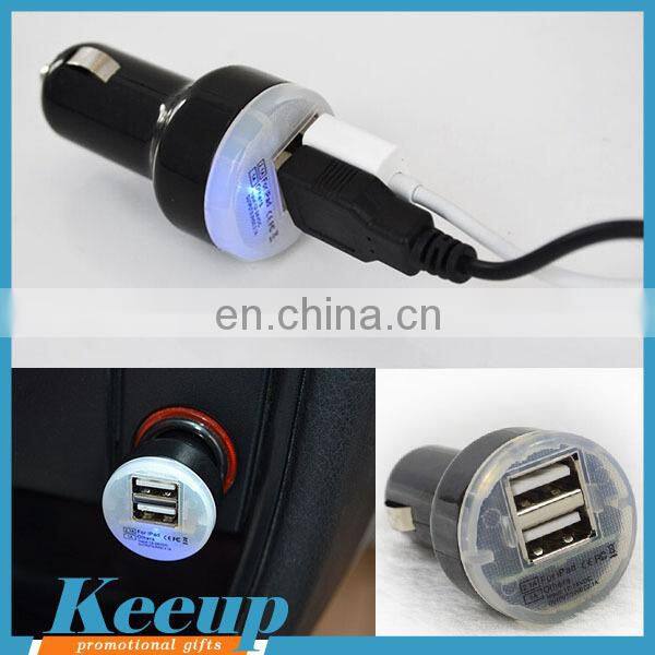 Most Popular Promotion Gifts Dual Port USB Car Charger