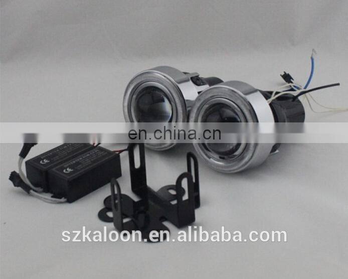2.3 inch 2.5" auto fog lamp projector lens with CCFL Angel Eye