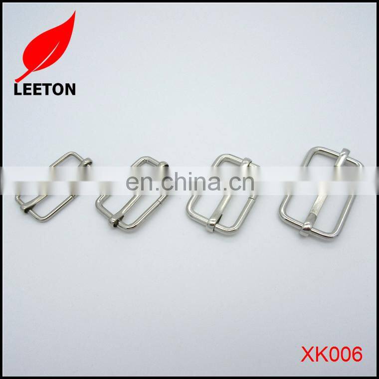 Bag parts cheap metal wire slider belt buckle