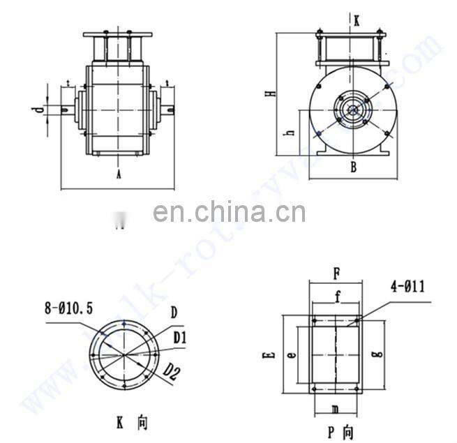 Bulk material discharge device rotary airlock valves for storage bin( 15 days delivery time , quality test and monitoring)