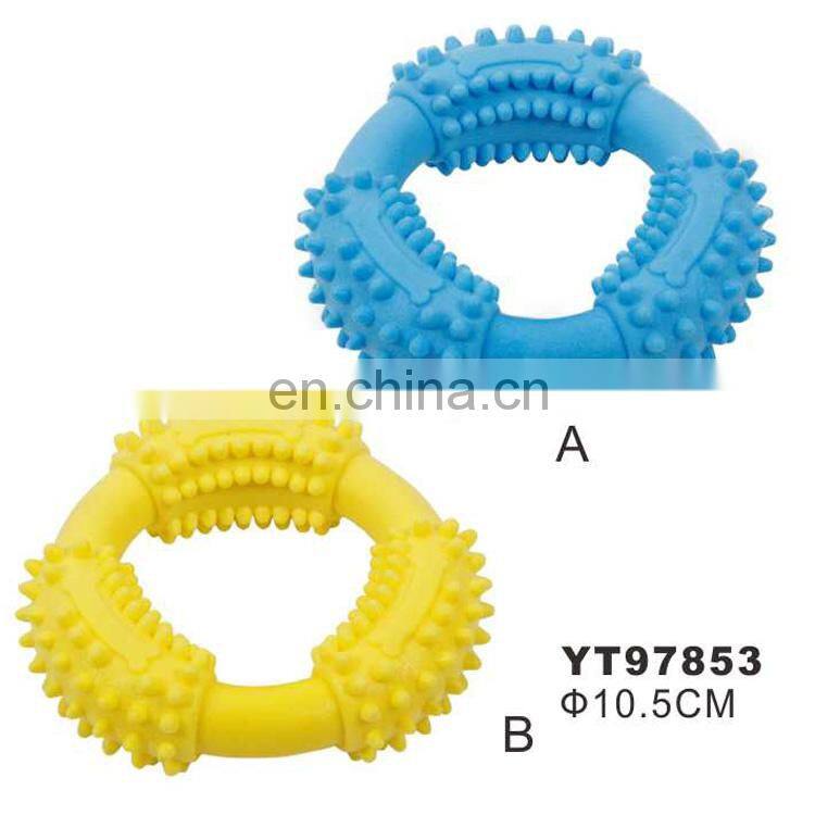 Optional color TPR dog chew brush toy teeth cleaning durable dog toys