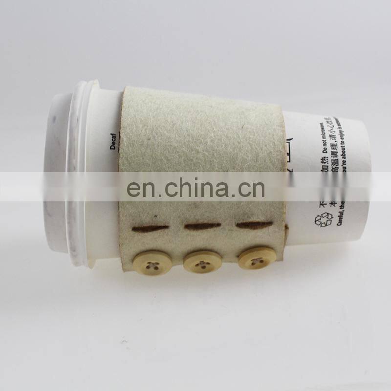 High Quality Heat Resistant Cozy Coffee 100% wool Felt Cup Sleeve Made In China
