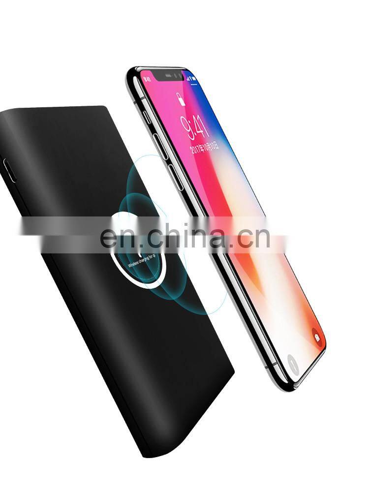 Wireless Powerbank 10000mah Fast Charging portable 20000 mAh Smart Wireless Solar Charger Powerbank