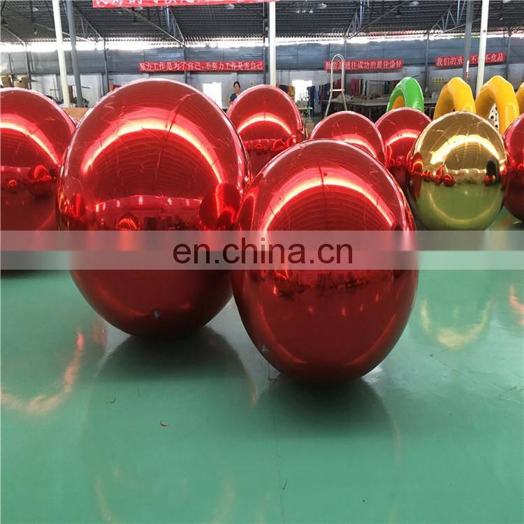 Wholesale Inflatable Disco Silver Mirror Ball Balloon Inflatable Floating Mirror Balloon , Outdoor Inflatable Mirror Ball