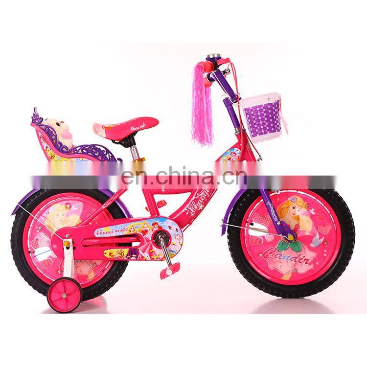 Cheap Bicicletas Manufacturer 12 14 16 Inch Exported Kids Bike with backrest