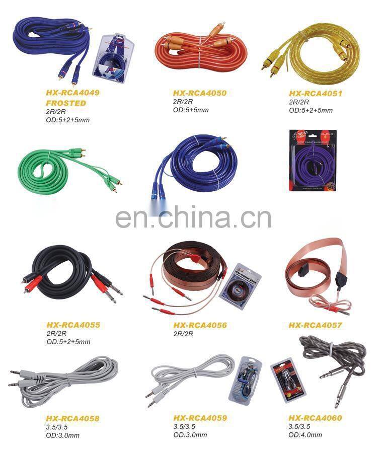 High Quality 1 RCA Male to 1 RCA male Adapter Audio RCA Cable