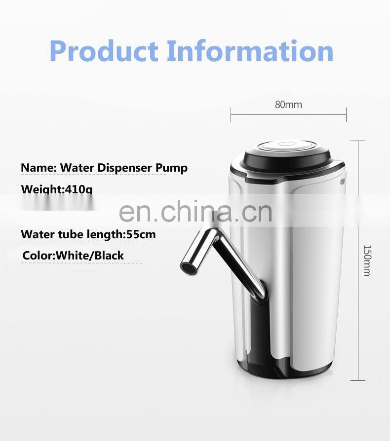 2020 New style  Automatic hot-sell oned-buttom  mini rechargeable portable usb electric cold water dispenser pump
