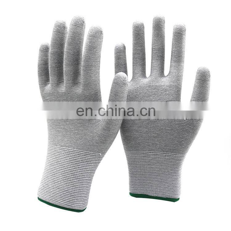 Best-Selling White PU Polyester Work Gloves Liner With No Coating