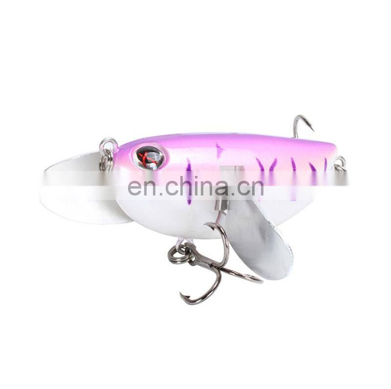 The Newest 6cm 12.6g 3D Eyes Hard Popper With Graceful Spoons Lures For Saltwater Freshwater Topwater Popper