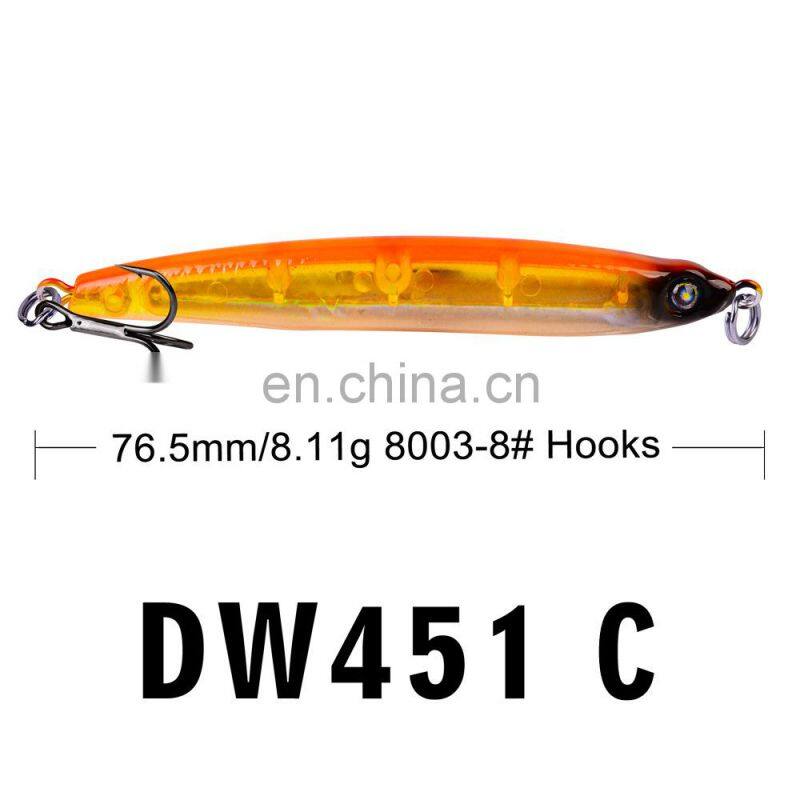 76.5mm fishing pencil VIB bionic lure 8.11g lure poppa sinking pencil fishing tuna popper lure