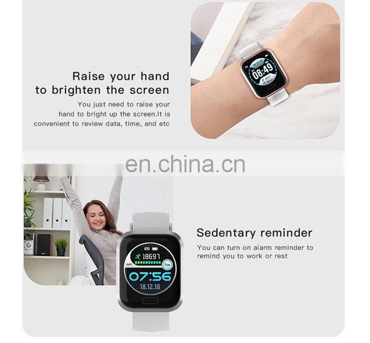 SANDA P30 Custom message reminder heart rate monitor oem android smart watch for ladies