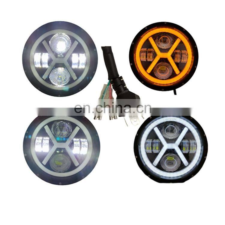 Headlight 7 Inch Beam High Yellow Waterproof Light 7inch LED Headlights Motorcycle For 4WD Driving Offroad 4x4 SUV ATV Headlight 7 Inch Beam High Yellow Waterproof Light 7inch LED Headlights Motorcycle For 4WD Driving Offroad 4x4 SUV ATV