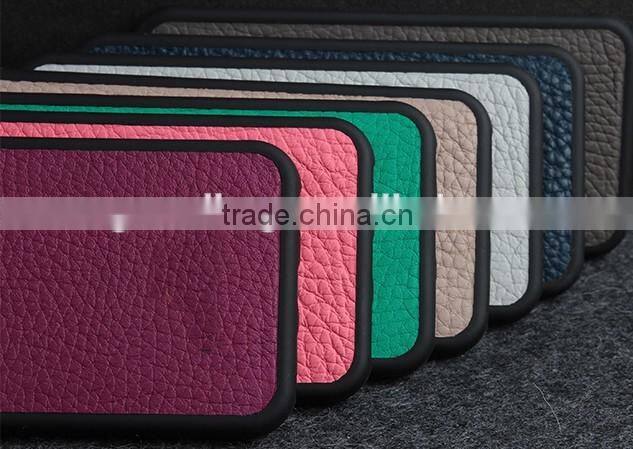 high quality pebble genuine leather case for iphone 6 / 6S plus cow leather case