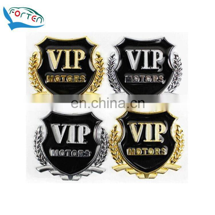 Black Customized Auto 3D Nameplate Trunk Badges Car Rear Emblem Sticker