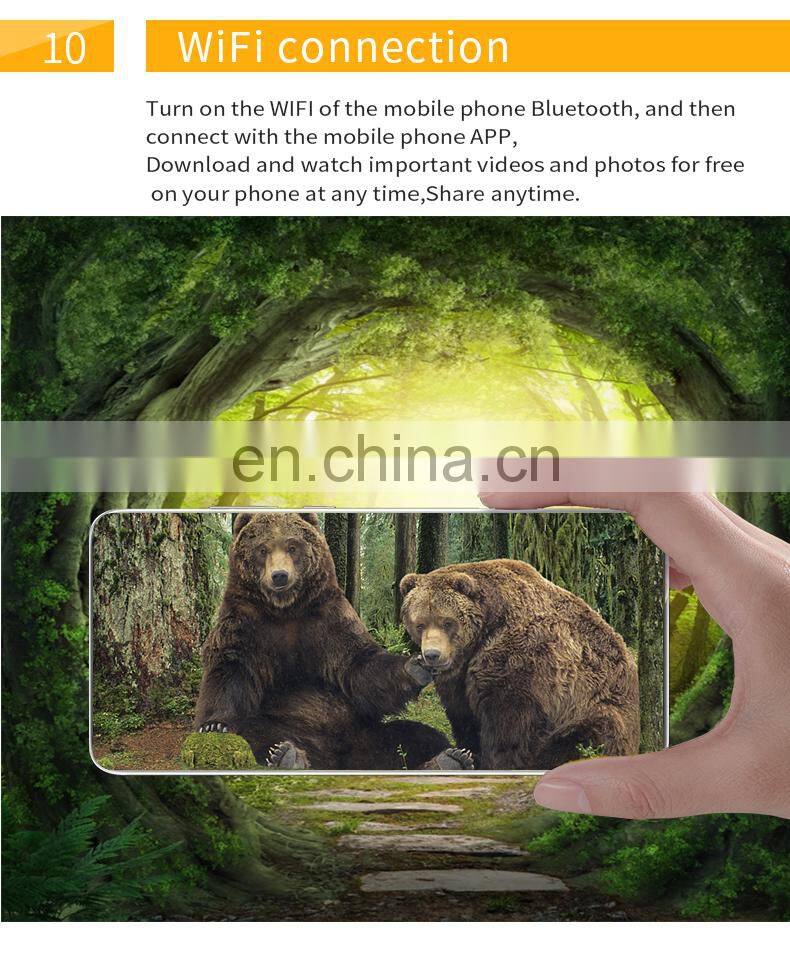 2021 hot new 4K WIFI Hunting Camera APP Control Real Time Animal Monitor with Solar Panel