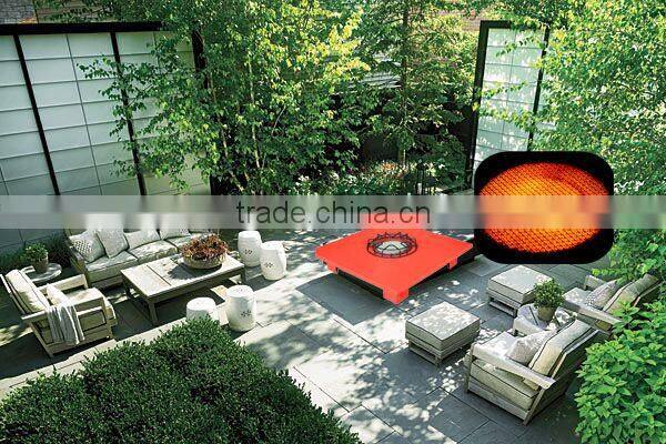 2015 TPO 10 patio gas heater with square bar table