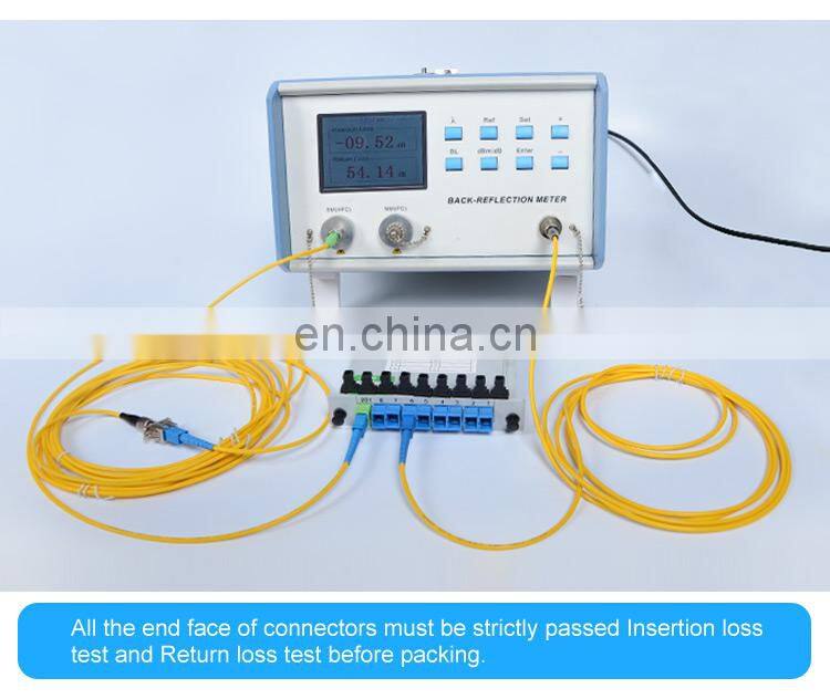 FTTH Mini Type 1:2 SC APC 1x2 way Steel Tube  FBT Unbalanced Splitter