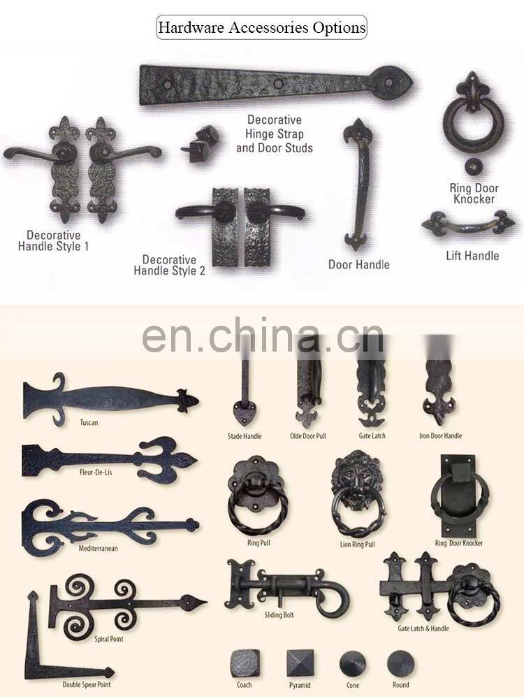 Cheap price modern safety main entrance waterproof wrought iron grill single security gate door design