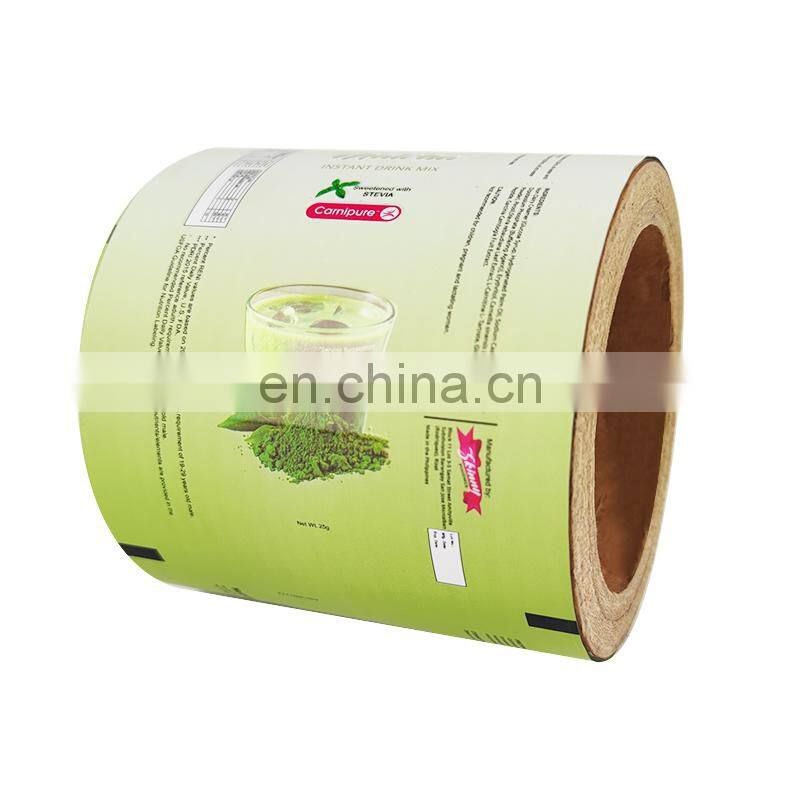 5-20g custom aluminum foil plastic instant drink powder sachet packaging bags milk tea roll film