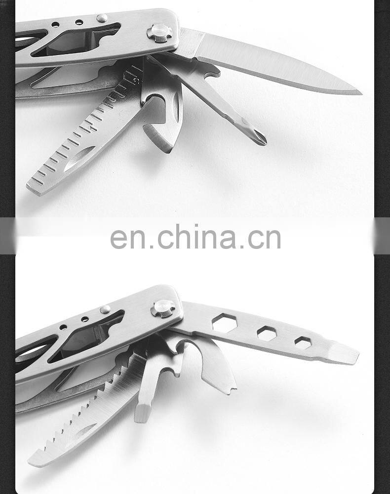 New Outdoor Stainless Steel Folding Pliers 16 in 1 Multi-function Pliers Home Pocket Combination Maintenance Tool