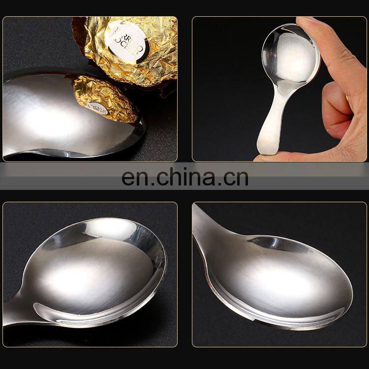 Stainless Steel Spoon Mini Coffee Tea Small Spoons Metal Spice Sugar Salt Scoop Kids Ice Cream Spoon Kitchen Cooking Gadgets