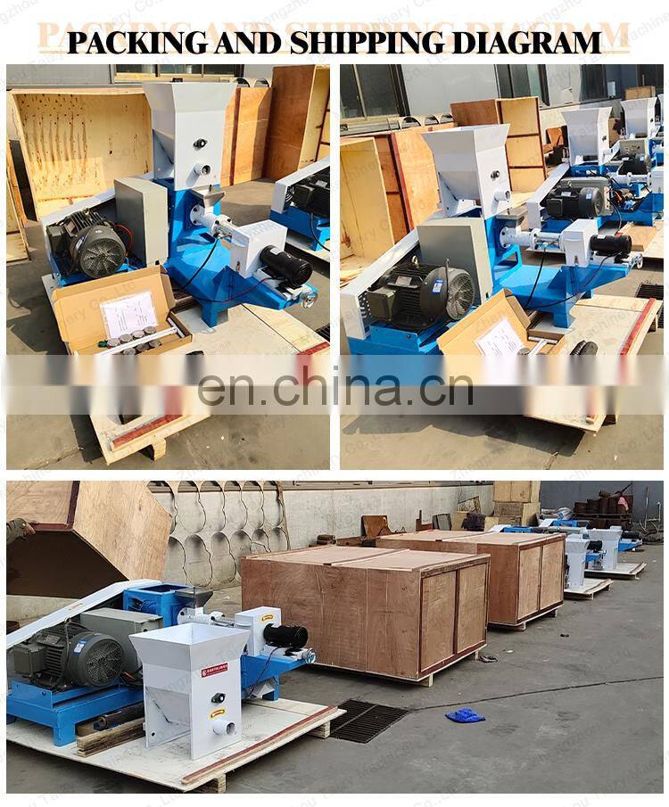 Fully Automatic fish food machinery feed pellet fish feed production line animal feed making machine