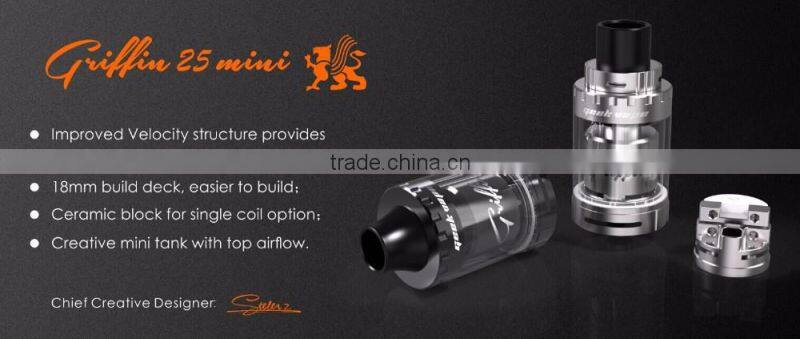 Authentic Mini RTA GeekVape Griffin 25 mini RTA from CACUQ 3ml Griffin 25mm Mini