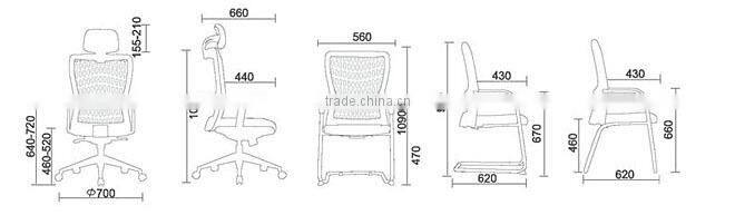 one chair with three different size