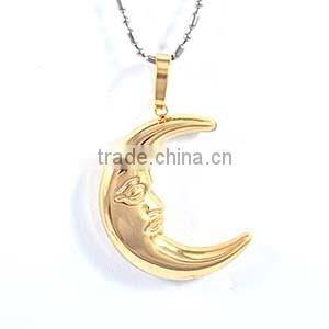 The Moon Circle gold jewelry Pendant Necklace For Women Jewelry