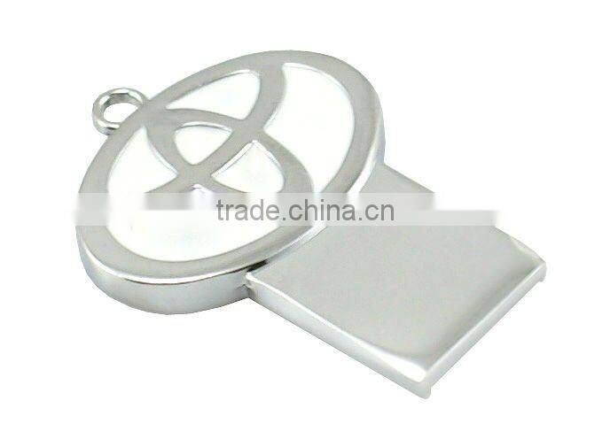 Car logo, full capacity slim USB memory disk