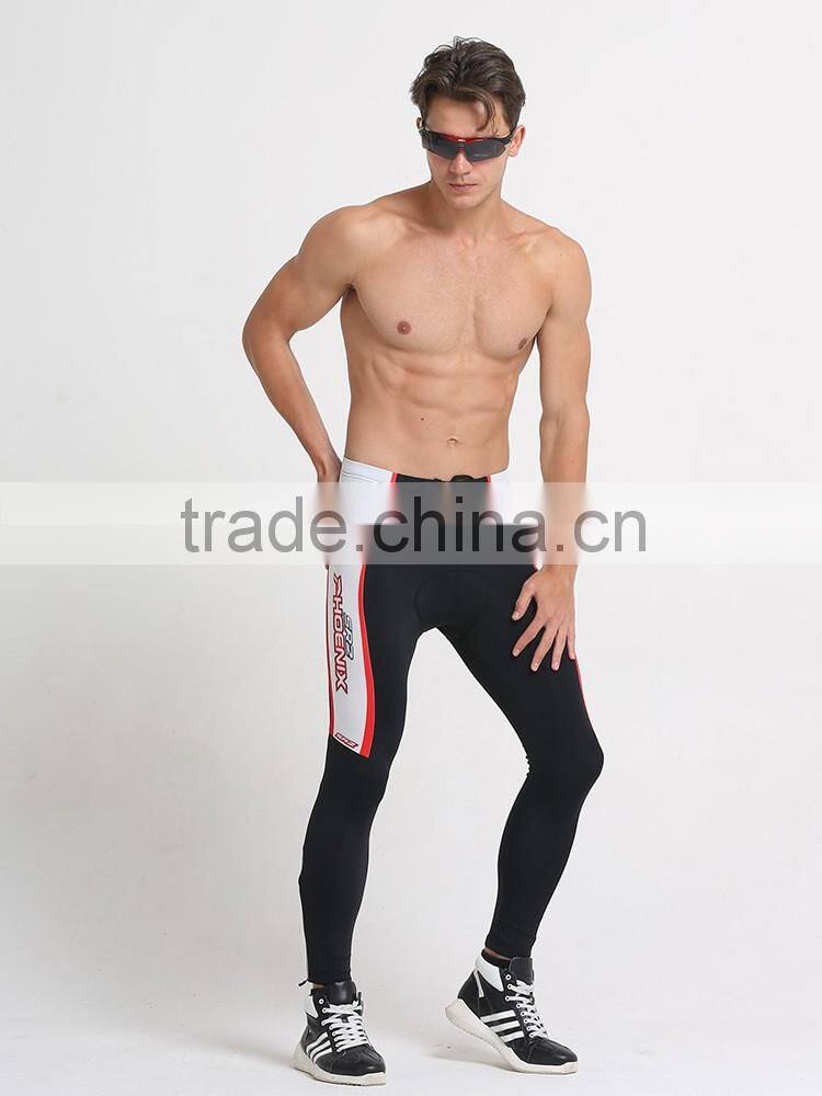 Wholesale hot 2xu compression tights men black silicone Gel Padded China manufacturer