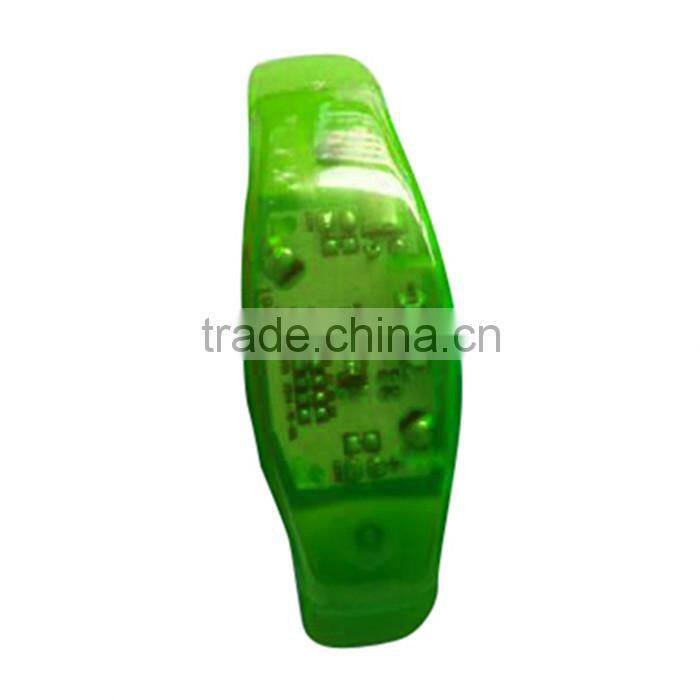 2015 hot party gift sound activated led silicone bracelet