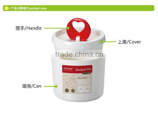 D556 round milk canister canister set plastic storage tank