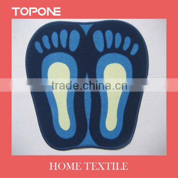 2013 Fashion New design 100% polyester products footprint mat