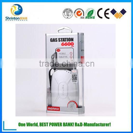 Cute shape remax rechargeable 18650 battery charger mobile phone power bank